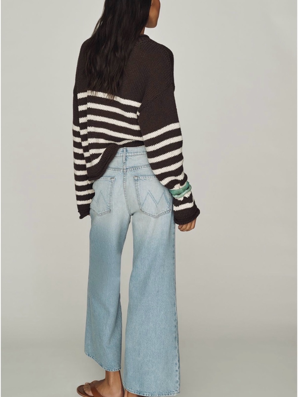NWT! MOTHER The Hustler roller high rise ankle jeans - Picture 2 of 14
